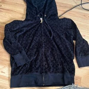 Juicy couture black 3/4 sleeve jacket size large